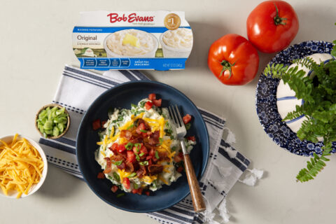BLT-Cheddar Mashed Potato Bowls