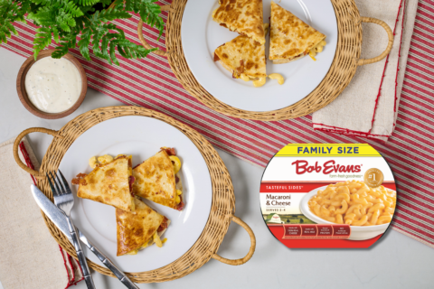 Bacon Macaroni & Cheese Quesadillas
