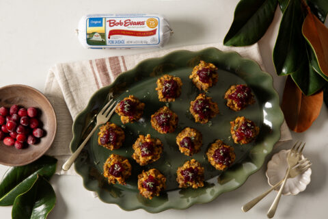 Sausage & Sweet Potato Stuffing Bites
